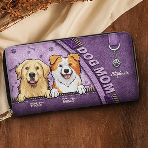 Dogs Just Need You And Love - Dog & Cat Personalized Custom Leather Long Wallet - Gift For Pet Owners, Pet Lovers