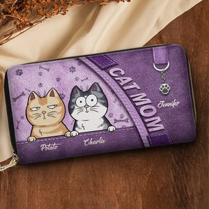 We Just Need You And Love - Dog & Cat Personalized Custom Leather Long Wallet - Gift For Pet Owners, Pet Lovers