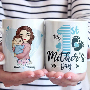 A Mother’s Happiness Is Like A Beacon - Family Personalized Custom Mug - Mother's Day, Baby Shower Gift, Gift For First Mom