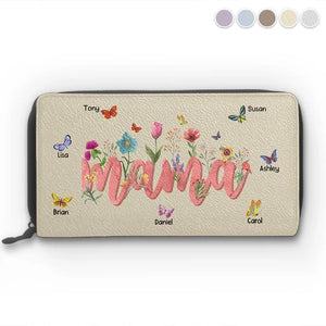 We Have The Best Mommy Ever - Family Personalized Custom Leather Long Wallet - Mother's Day, Gift For Mom, Grandma