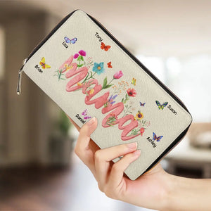 We Have The Best Mommy Ever - Family Personalized Custom Leather Long Wallet - Mother's Day, Gift For Mom, Grandma