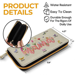 We Have The Best Mommy Ever - Family Personalized Custom Leather Long Wallet - Mother's Day, Gift For Mom, Grandma