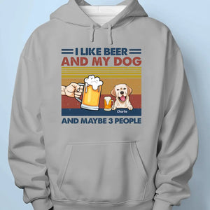 I Like Dog And Beer - Dog Personalized Custom Unisex T-shirt, Hoodie, Sweatshirt - Father's Day, Gift For Pet Owners, Pet Lovers