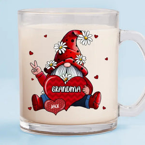 If I Know What Love Is, It Is Because Of You - Family Personalized Custom Glass Mug - Gift For Mom, Grandma