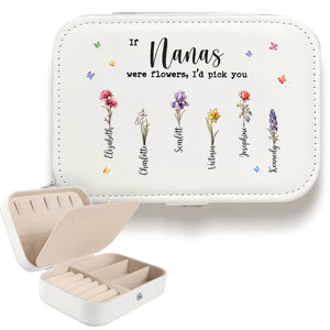 You Are The Most Beautiful - Family Personalized Custom Jewelry Case - Gift For Mom, Grandma