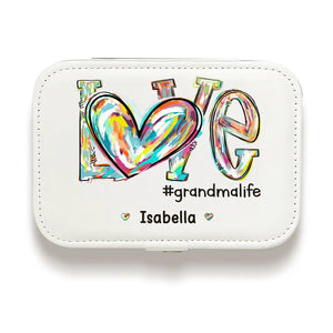 Grandmas Are Moms With Lots Of Frosting - Family Personalized Custom Jewelry Case - Gift For Mom, Grandma