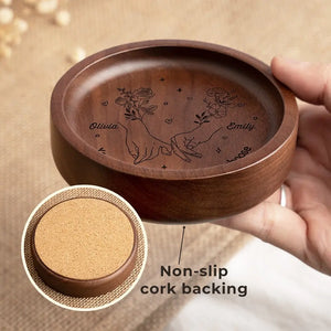 You Are The Sister I got To Choose - Bestie Personalized Custom Wooden Jewelry Dish - Gift For Best Friends, BFF, Sisters