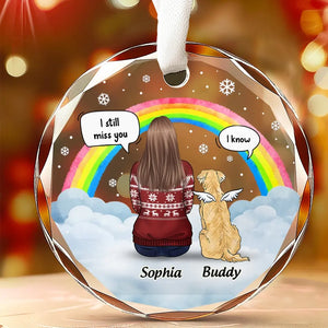 Always Keep You In My Heart - Memorial Personalized Custom Circle Glass Ornament - Christmas Gift, Sympathy Gift For Pet Owners, Pet Lovers