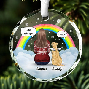 Always Keep You In My Heart - Memorial Personalized Custom Circle Glass Ornament - Christmas Gift, Sympathy Gift For Pet Owners, Pet Lovers