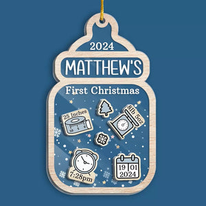 Children Make You Want To Start Life Over - Family Personalized Custom 3 Layers Shaker Ornament - Christmas Gift For Baby Kids, Newborn Baby