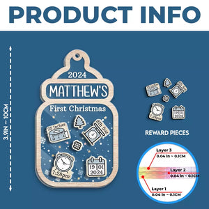 Children Make You Want To Start Life Over - Family Personalized Custom 3 Layers Shaker Ornament - Christmas Gift For Baby Kids, Newborn Baby