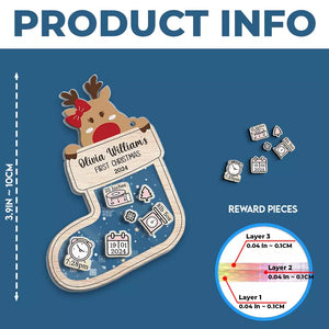 A Baby Is A Wishing Well - Family Personalized Custom 3 Layers Shaker Ornament - Christmas Gift For Baby Kids, Newborn Baby