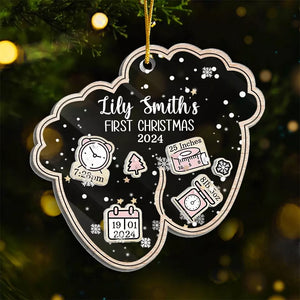 This Christmas, You Are The Greatest Gift Of All - Family Personalized Custom 3 Layers Shaker Ornament - Christmas Gift For Baby Kids, Newborn Baby