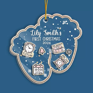 This Christmas, You Are The Greatest Gift Of All - Family Personalized Custom 3 Layers Shaker Ornament - Christmas Gift For Baby Kids, Newborn Baby