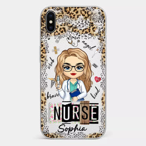 Dedicated Hands, Healing Hearts - Nurse Personalized Custom Clear Phone Case - Appreciation, Thank You Gift, Nurse Life, Doctor Life
