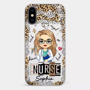 Dedicated Hands, Healing Hearts - Nurse Personalized Custom Clear Phone Case - Appreciation, Thank You Gift, Nurse Life, Doctor Life