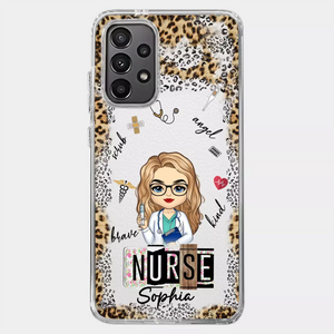 Dedicated Hands, Healing Hearts - Nurse Personalized Custom Clear Phone Case - Appreciation, Thank You Gift, Nurse Life, Doctor Life