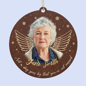 Custom Photo You Are Always In My Heart - Memorial Personalized Custom Leather Ornament - Christmas Gift, Sympathy Gift For Family Members