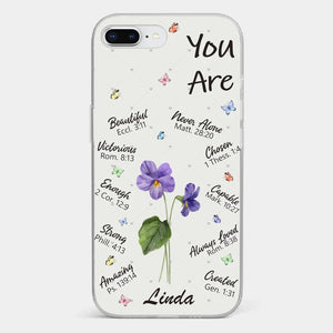 True Friends Are Always Together In Spirit - Bestie Personalized Custom Clear Phone Case - Gift For Best Friends, BFF, Sisters