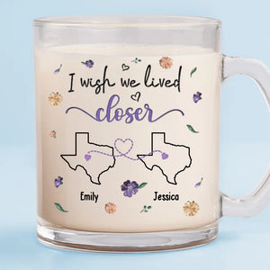 A Sweet Friendship Refreshes The Souls - Bestie Personalized Custom Glass Mug - Gift For Best Friends, BFF, Sisters