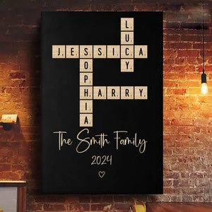Creating Memories - Family Personalized Custom Vertical Canvas - Gift For Family Members