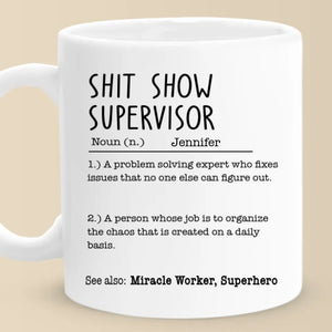 Handles Chaos Like A Pro - Friend Personalized Custom Mug - Christmas Gift For Best Friends, Sisters, Family Members, Coworkers