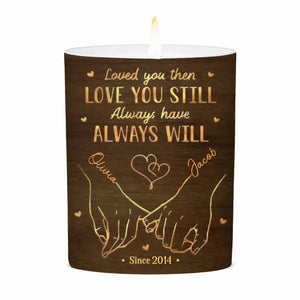 Love Gets Better With Time - Couple Personalized Custom Smokeless Scented Candle - Christmas Gift For Husband Wife, Anniversary