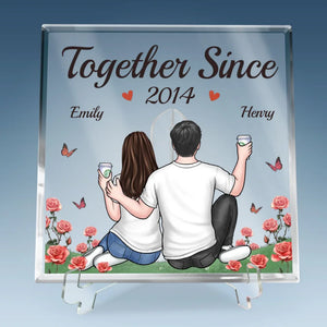 We’ve Built A Beautiful Life Filled With Love - Couple Personalized Custom Square Shaped Acrylic Plaque - Christmas Gift For Husband Wife, Anniversary