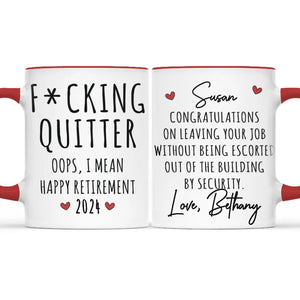 I'm Not Retired, I'm A Professional Relaxer - Coworker Personalized Custom Accent Mug - Christmas Gift, Appreciation, Retirement Gift For Coworkers, Work Friends, Colleagues