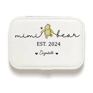Mama Bear - Family Personalized Custom Jewelry Case - Gift For Mom, Grandma