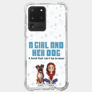A Girl And Her Dogs - Dog Personalized Custom Clear Phone Case - Gift For Pet Owners, Pet Lovers