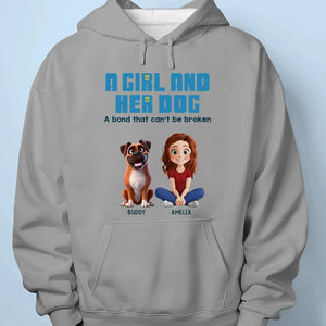 The Bond Between A Girl And Her Dogs Is Life’s Greatest Gift - Dog Personalized Custom Unisex T-shirt, Premium T-shirt, Hoodie - Gift For Pet Owners, Pet Lovers