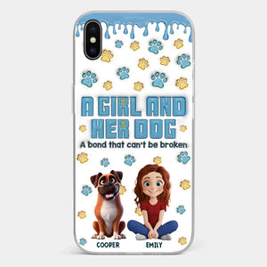 A Bond That Can't Be Broken - Dog Personalized Custom 3D Inflated Effect Printed Clear Phone Case - Gift For Pet Owners, Pet Lovers