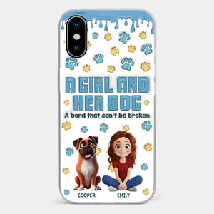 A Bond That Can't Be Broken - Dog Personalized Custom 3D Inflated Effect Printed Clear Phone Case - Gift For Pet Owners, Pet Lovers