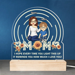 To Our Family, You Are The World - Family Personalized Custom Shaped Acrylic LED Light - Mother's Day, Gift For Mom