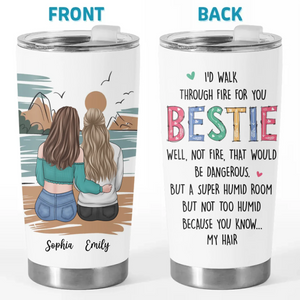 A Thoughtful Gift For Your Besties - Bestie Personalized Custom Tumbler - Gift For Best Friends, BFF, Sisters