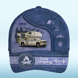 Home Is Where You Pitch It - Camping Personalized Custom Hat, All Over Print Classic Cap - Gift For Camping Lovers