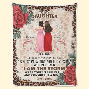 I Am The Storm - Family Personalized Custom Blanket - Mother's Day, Gift For Mom, Grandma