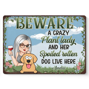 A Fun Reminder That Pets Make A House A Home - Dog Personalized Custom Home Decor Metal Sign - House Warming Gift For Pet Owners, Pet Lovers