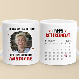 Custom Photo Retirement Is Life’s New Chapter - Coworker Personalized Custom Mug - Appreciation, Retirement Gift For Coworkers, Work Friends, Colleagues