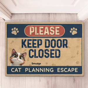 Perfect For The Person Who Lives With Furry Little Bosses - Cat Personalized Custom Home Decor Decorative Mat - House Warming Gift For Pet Owners, Pet Lovers
