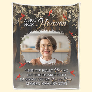 Custom Photo Your Love Is Still My Guide - Memorial Personalized Custom Blanket - Sympathy Gift For Family Members