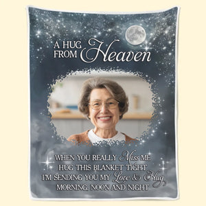 Custom Photo Until I See You Again - Memorial Personalized Custom Blanket - Sympathy Gift For Family Members