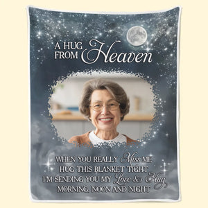 Custom Photo Until I See You Again - Memorial Personalized Custom Blanket - Sympathy Gift For Family Members