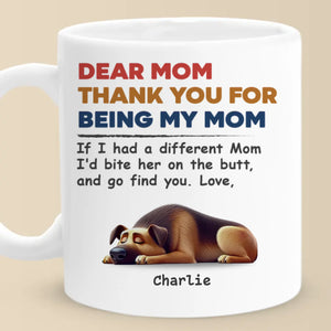 Dog Mom For Life - Dog Personalized Custom Mug - Gift For Pet Owners, Pet Lovers