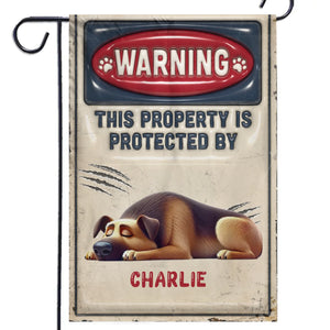 A Sleeping Dog Is A Happy Dog - Dog Personalized Custom 3D Inflated Effect Printed Flag - Gift For Pet Owners, Pet Lovers