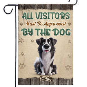 Stamped With A Paw Of Approval - Dog Personalized Custom Flag - Gift For Pet Owners, Pet Lovers