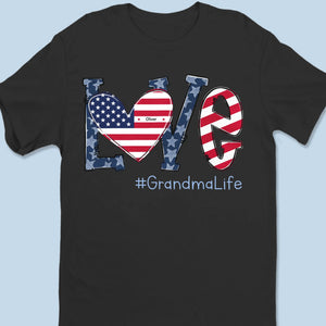 Home Is Wherever Grandma Is - Family Personalized Custom Unisex T-shirt, Premium T-shirt, Hoodie - 4th Of July, Mother's Day, Gift For Mom, Grandma