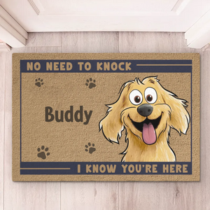 Our Security System Runs On Treats - Dog Personalized Custom Home Decor Decorative Mat - House Warming Gift For Pet Owners, Pet Lovers
