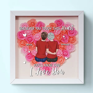 Mom And Daughter Forever - Family Personalized Custom Flower Shadow Box - Mother's Day, Gift For Mom, Grandma